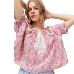 COPY - Sale today ❤️Urban Outfitters Pink lace top size small